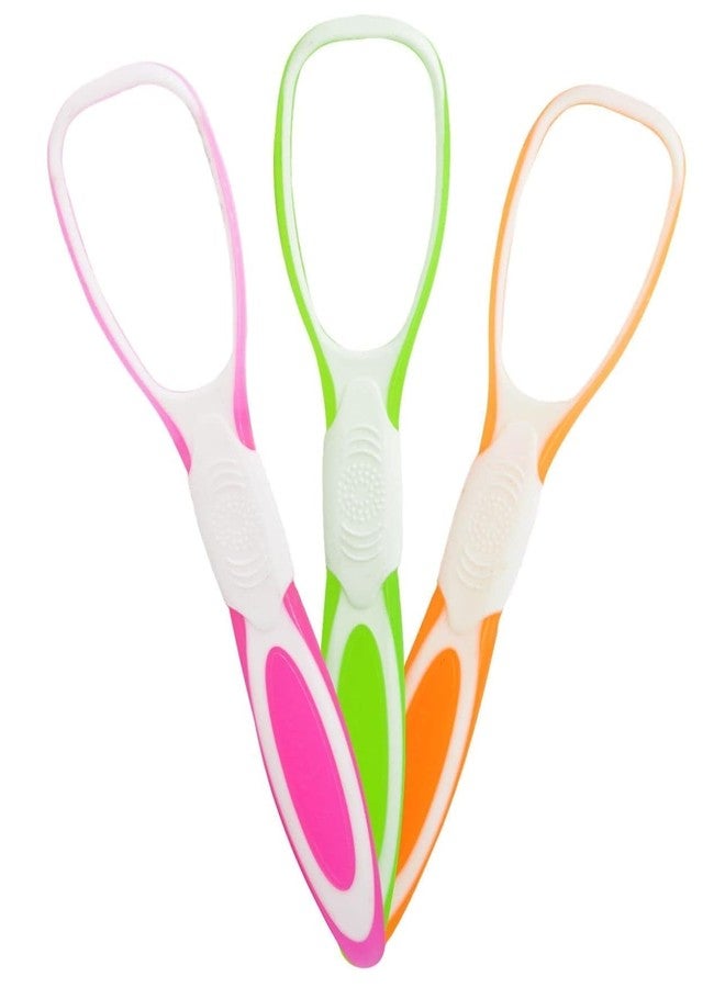 Skab® Plastic Tongue Cleaner/Tongue Scraper for Healthy Oral Care and Adults Kids, Easy to Use, Help Fight Bad Breath Travel Friendly (Set Of 1, Random Color) - Image 1
